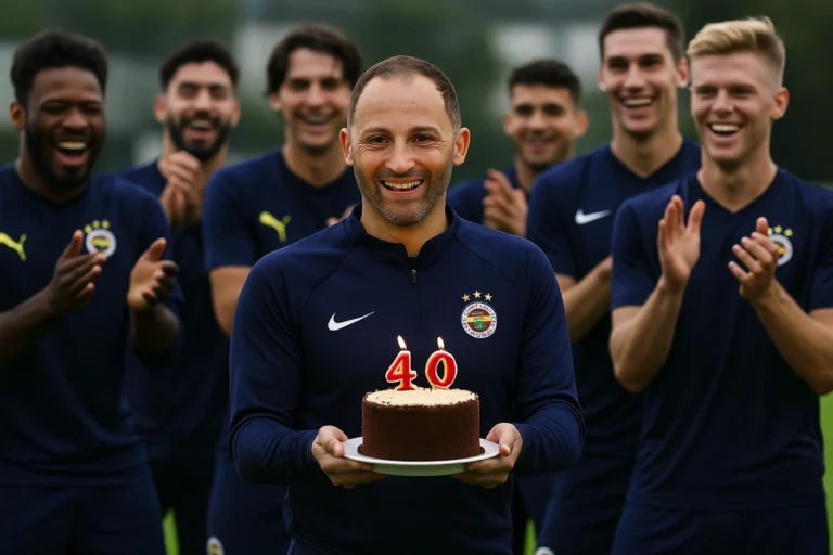 Fenerbahçe’de Doğum Günü Sürprizi Tedesco’ya Tam Sahadan “İyi Ki Doğdun!”