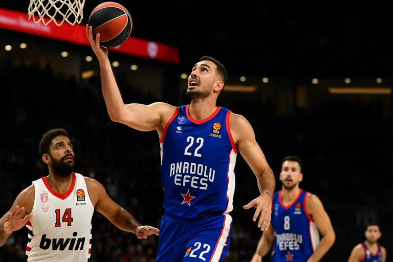 Anadolu Efes, Olympiakos karşısında ikinci galibiyetini elde ettiAnadolu Efes, Olympiakos karşısında ikinci galibiyetini elde etti