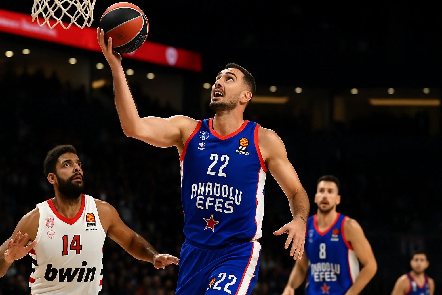 Anadolu Efes, Olympiakos karşısında ikinci galibiyetini elde ettiAnadolu Efes, Olympiakos karşısında ikinci galibiyetini elde etti