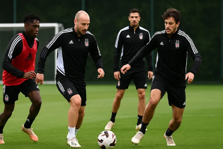 Beşiktaş Gençlerbirliği maçı hazırlıklarına kondisyon ve taktik çalışmasıyla devam etti