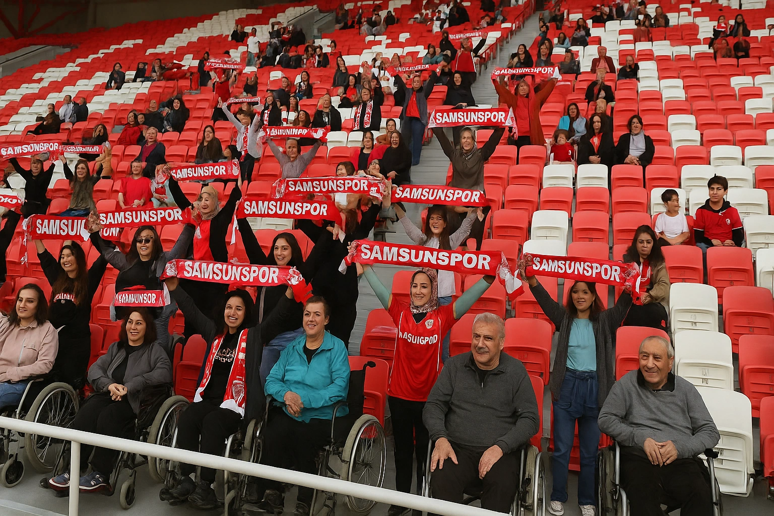 Samsunspor’da kale arkası tribünleri kadın, öğrenci ve engelli taraftarlara ücretsiz