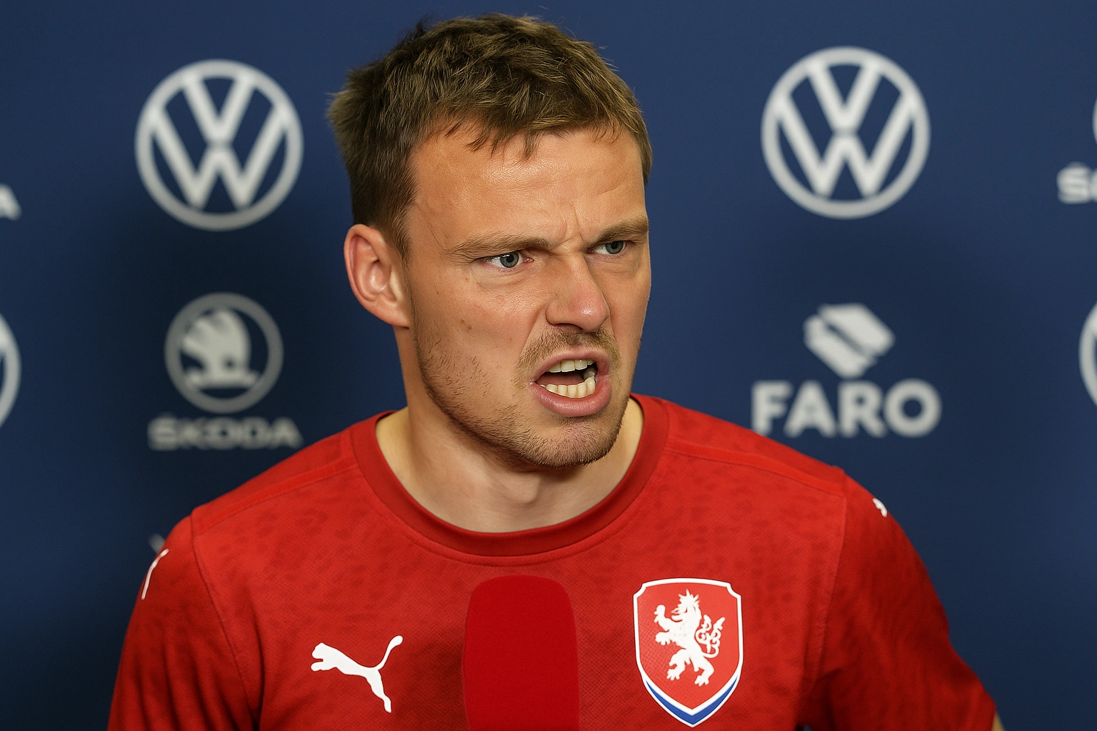 Vaclav Cerny çileden çıktı, röportajı yarıda bıraktı