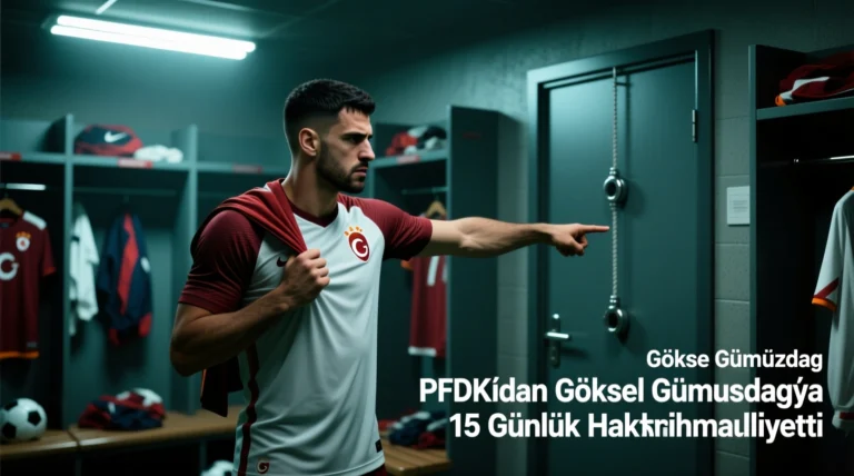 PFDK’dan Göksel Gümüşdağ’a 15 Günlük Hak Mahrumiyeti