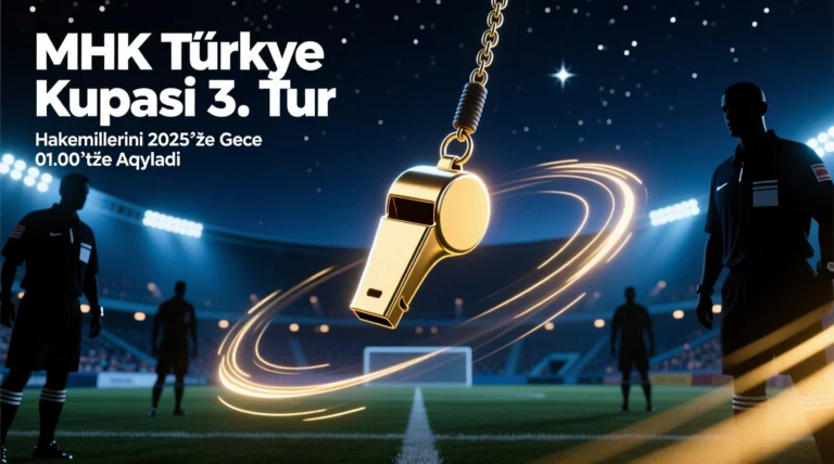 MHK Türkiye Kupası 3. Tur Hakemlerini 2025’te Gece 01.00’de Açıkladı