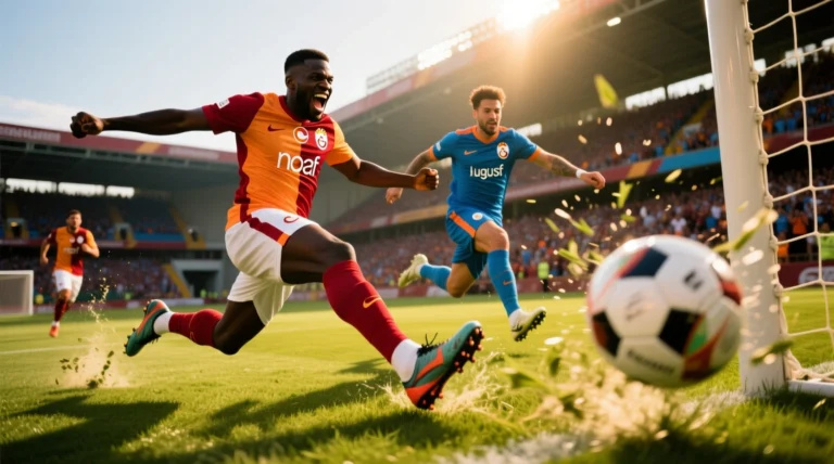 Trabzonspor Galatasaray maçında gol silahları Onuachu ve Augusto