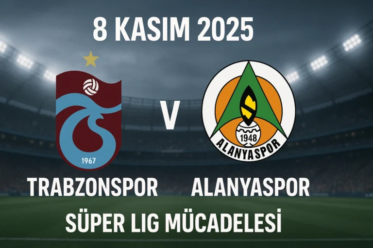 8 Kasım 2025 Trabzonspor - Alanyaspor Süper Lig mücadelesi