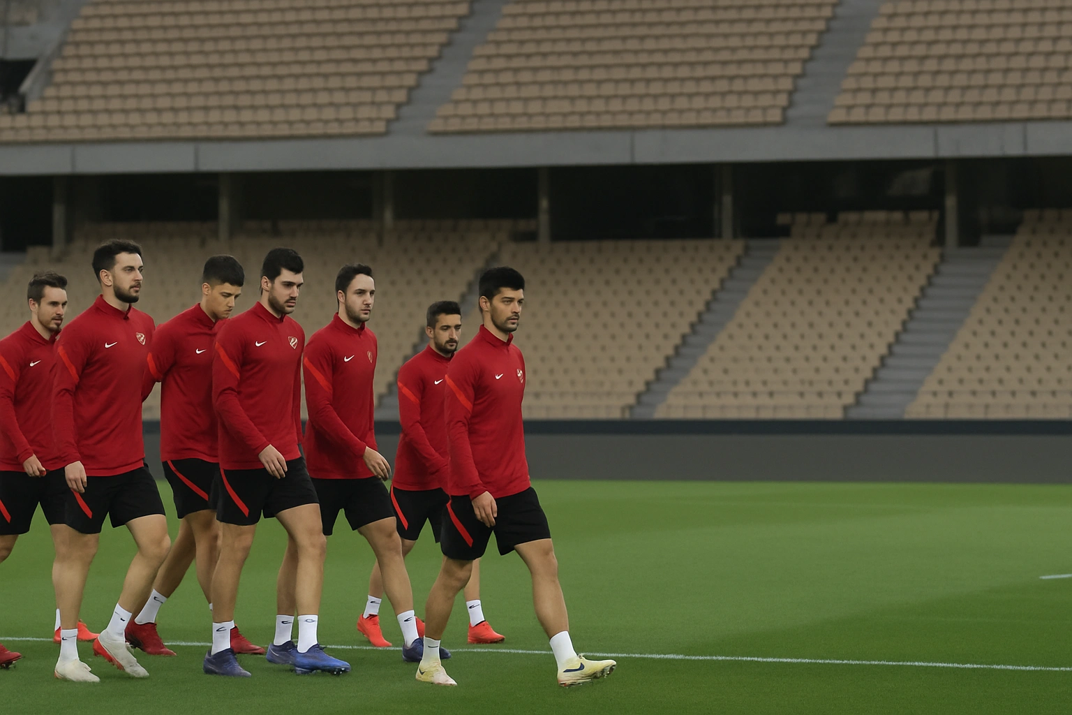 A Milli Takım La Cartuja’da Yürüyüş Gerçekleştirdi