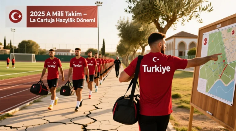 2025 A Milli Takım La Cartuja yürüyüşü ve maç hazırlığı