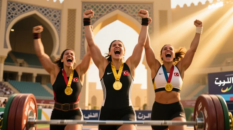 Türk kadın halterciler Riyad’da 9 altın kazandı