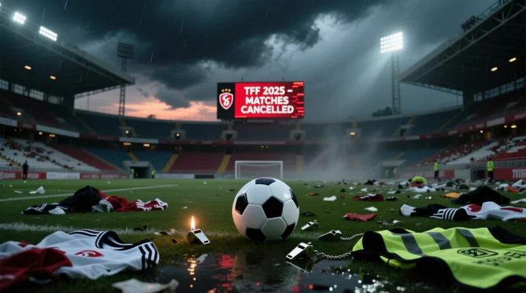 TFF 2025'te hakem bulamadı maçlar iptal edildi