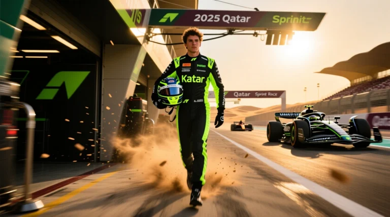 2025 Katar Sprint Yarışında Piastri Sahneye Çıktı