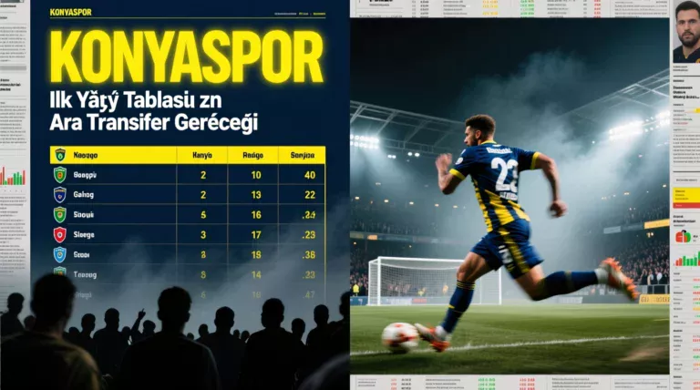 Konyaspor İlk Yarı Tablosu ve Ara Transfer Gerçeği